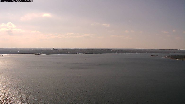 Lake Travis webcam, March 2, 2016 2:30 PM CT