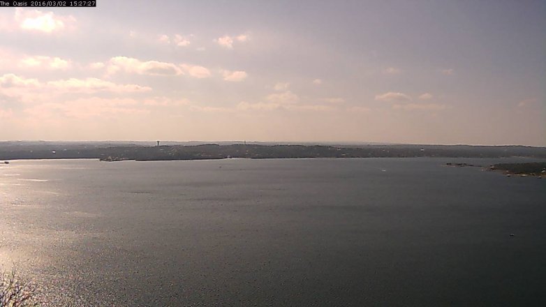 Lake Travis webcam, March 2, 2016 2:35 PM CT