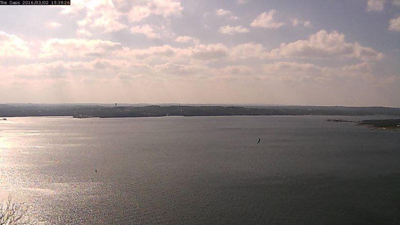 Lake Travis webcam, March 2, 2016 2:45 PM CT