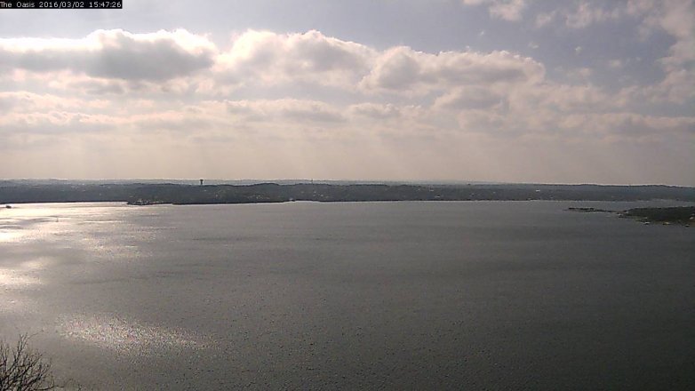 Lake Travis webcam, March 2, 2016 2:55 PM CT