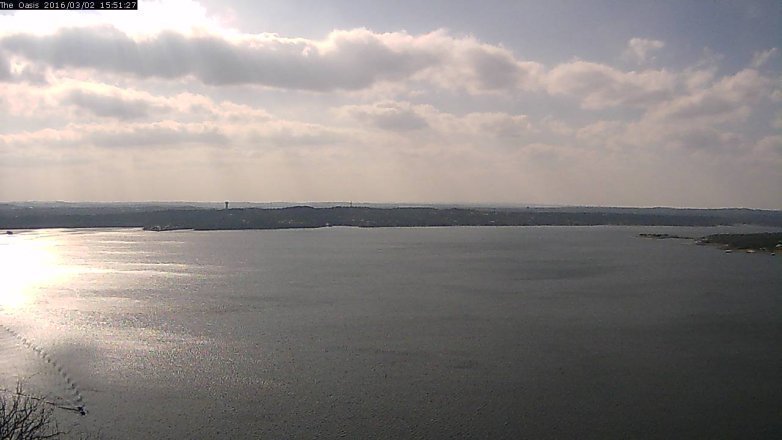 Lake Travis webcam, March 2, 2016 3:00 PM CT