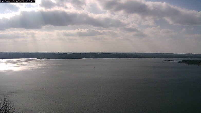 Lake Travis webcam, March 2, 2016 3:05 PM CT