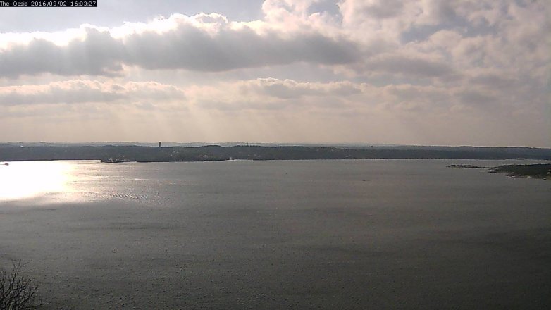 Lake Travis webcam, March 2, 2016 3:10 PM CT