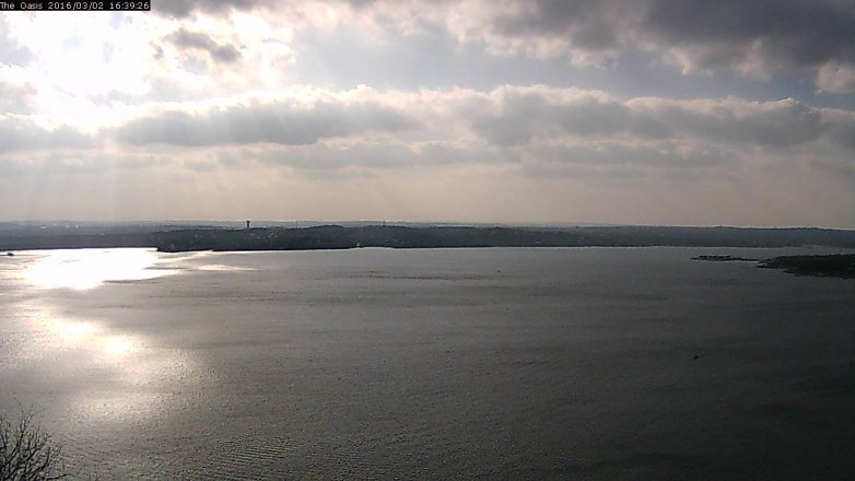 Lake Travis webcam, March 2, 2016 3:45 PM CT