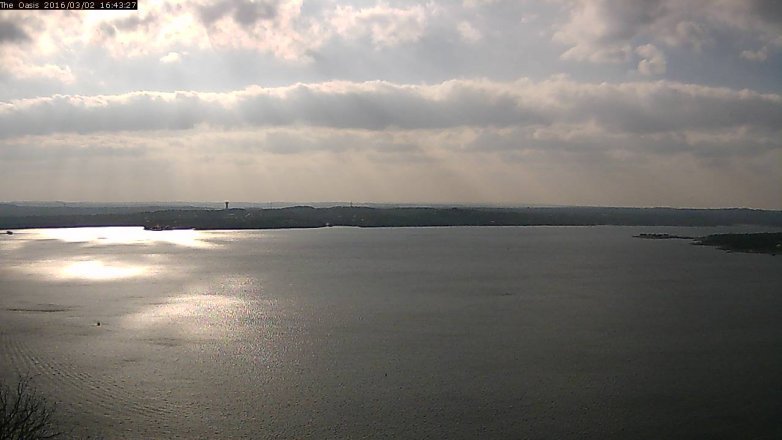 Lake Travis webcam, March 2, 2016 3:50 PM CT