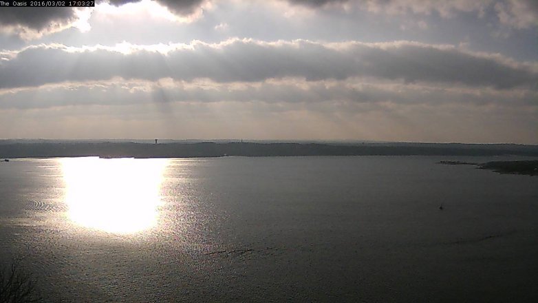 Lake Travis webcam, March 2, 2016 4:10 PM CT