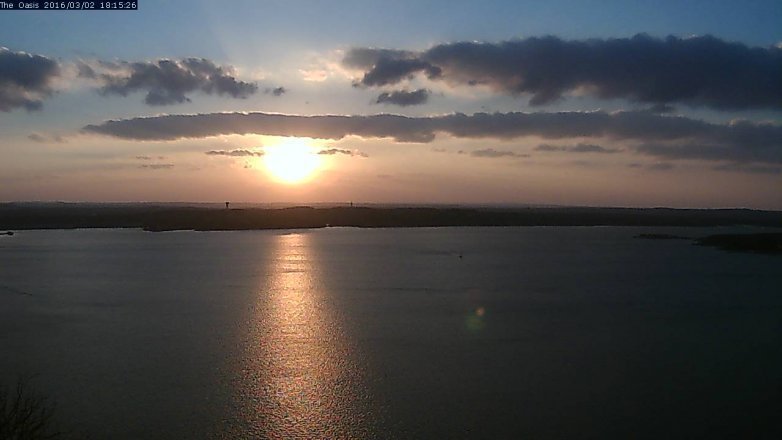 Lake Travis webcam, March 2, 2016 5:25 PM CT