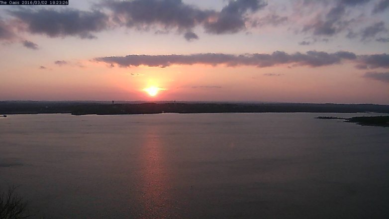 Lake Travis webcam, March 2, 2016 5:30 PM CT