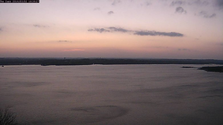 Lake Travis webcam, March 2, 2016 5:45 PM CT