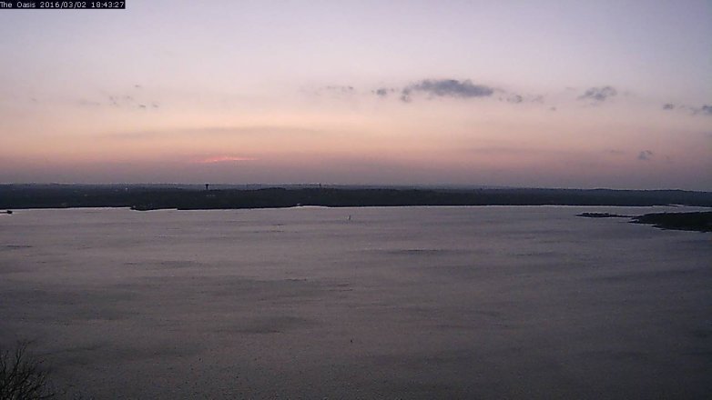 Lake Travis webcam, March 2, 2016 5:50 PM CT