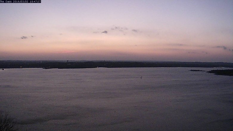 Lake Travis webcam, March 2, 2016 5:55 PM CT