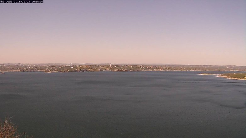 Lake Travis webcam, March 3, 2016 10:00 AM CT