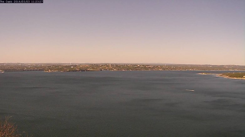 Lake Travis webcam, March 3, 2016 10:30 AM CT