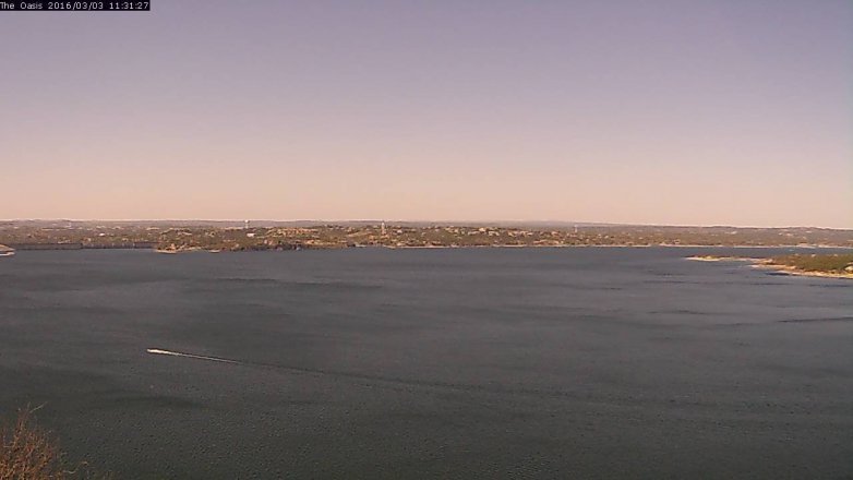 Lake Travis webcam, March 3, 2016 10:40 AM CT