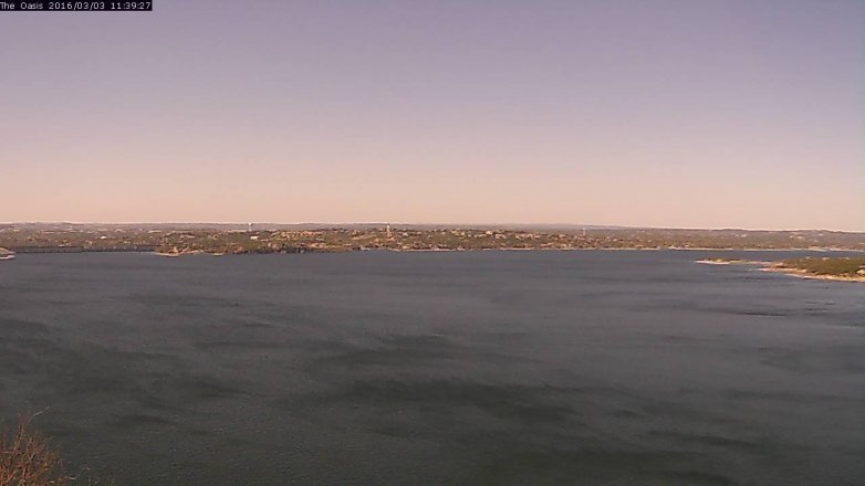Lake Travis webcam, March 3, 2016 10:45 AM CT