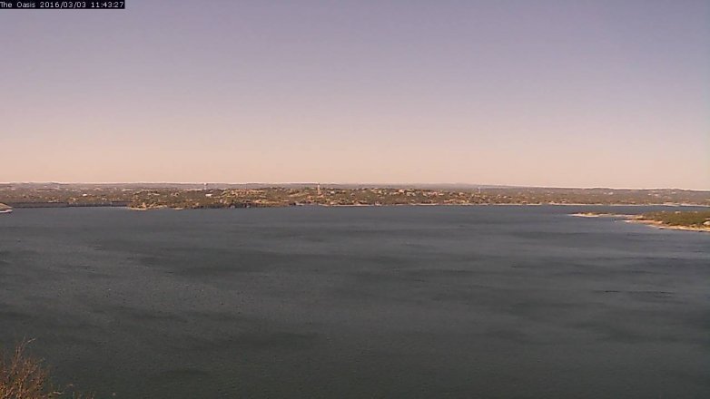 Lake Travis webcam, March 3, 2016 10:50 AM CT
