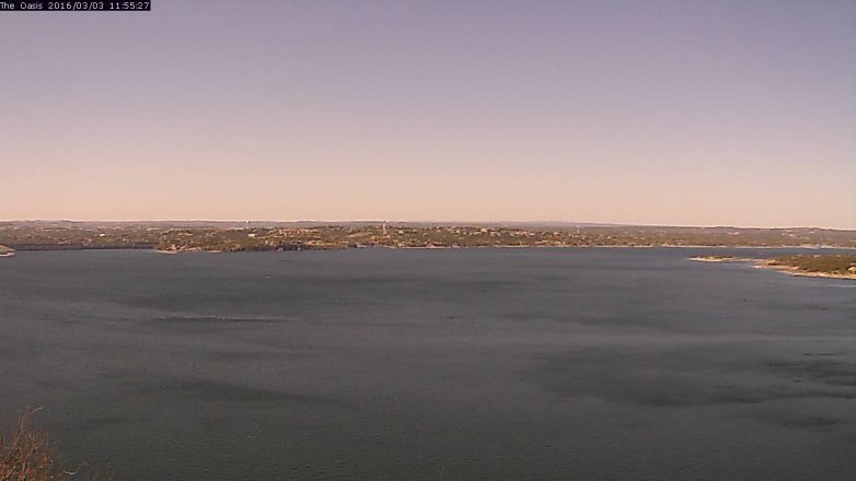 Lake Travis webcam, March 3, 2016 11:00 AM CT