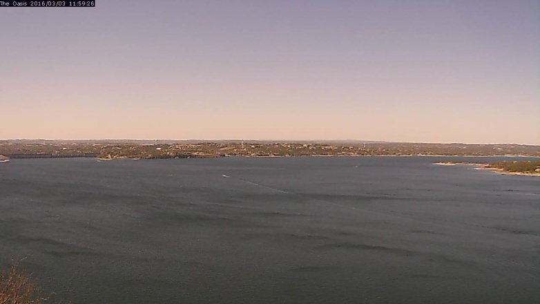 Lake Travis webcam, March 3, 2016 11:05 AM CT