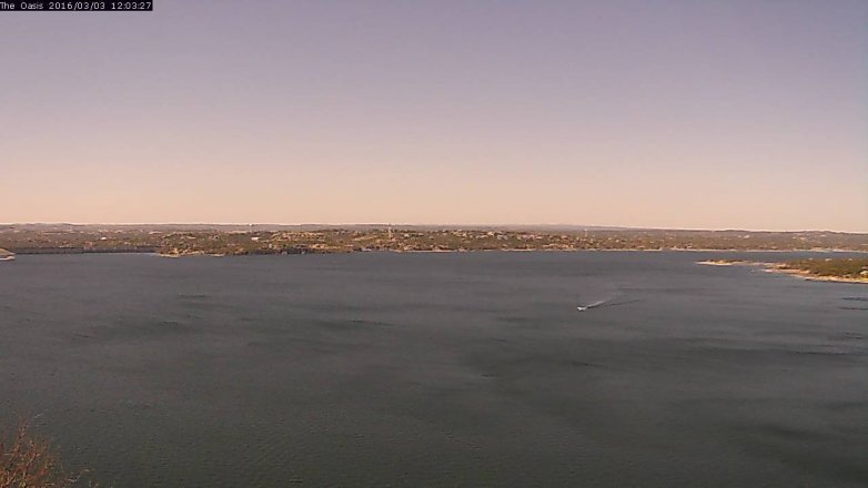Lake Travis webcam, March 3, 2016 11:10 AM CT