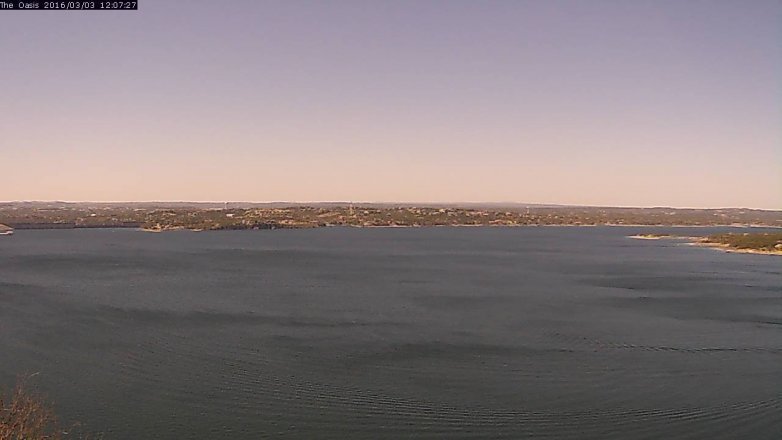 Lake Travis webcam, March 3, 2016 11:15 AM CT