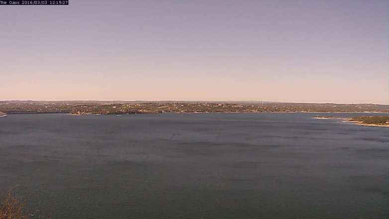 Lake Travis webcam, March 3, 2016 11:20 AM CT