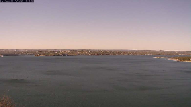 Lake Travis webcam, March 3, 2016 11:25 AM CT
