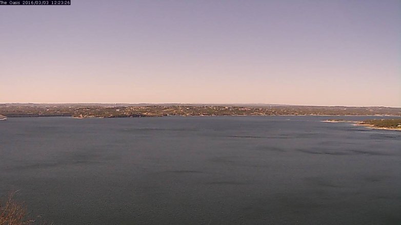 Lake Travis webcam, March 3, 2016 11:30 AM CT