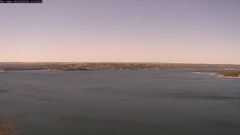 Lake Travis webcam, March 3, 2016 11:50 AM CT