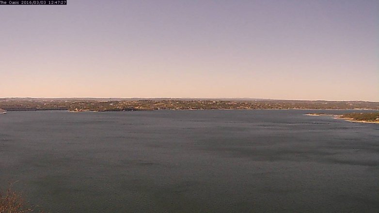 Lake Travis webcam, March 3, 2016 11:55 AM CT