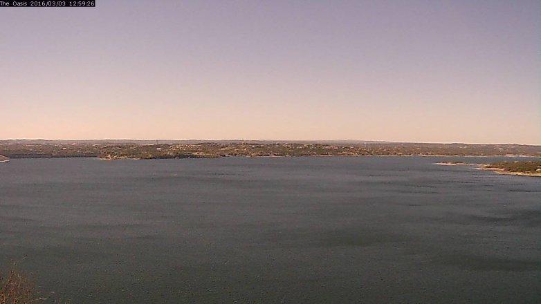 Lake Travis webcam, March 3, 2016 12:05 PM CT