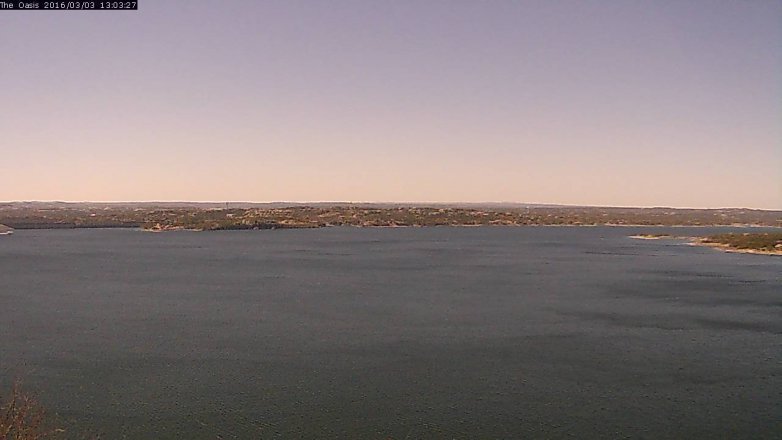 Lake Travis webcam, March 3, 2016 12:10 PM CT