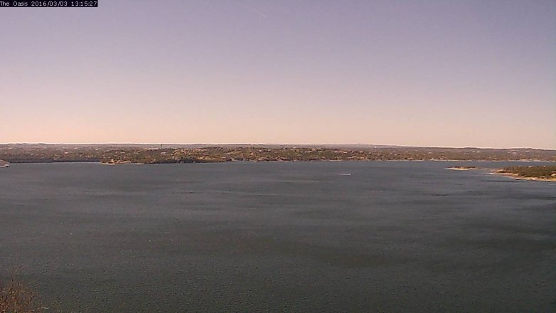 Lake Travis webcam, March 3, 2016 12:20 PM CT