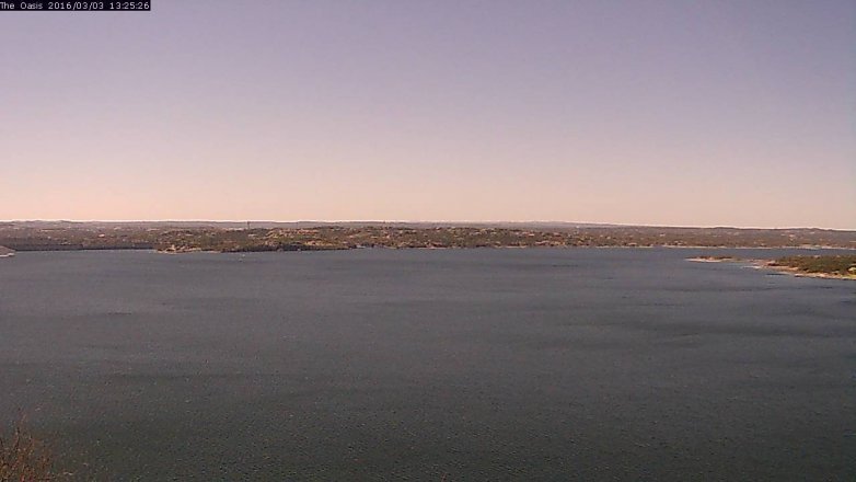 Lake Travis webcam, March 3, 2016 12:30 PM CT