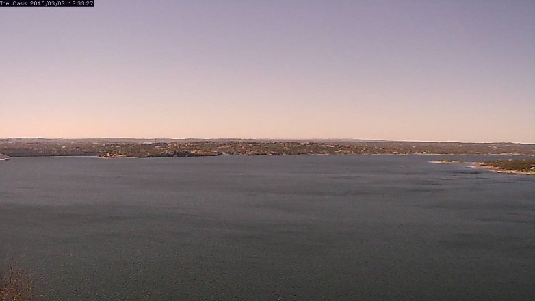 Lake Travis webcam, March 3, 2016 12:40 PM CT