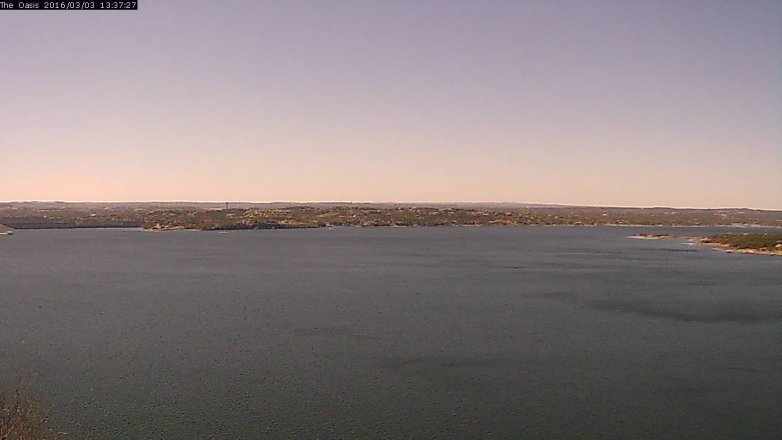 Lake Travis webcam, March 3, 2016 12:45 PM CT