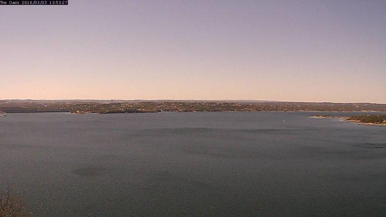 Lake Travis webcam, March 3, 2016 1:00 PM CT