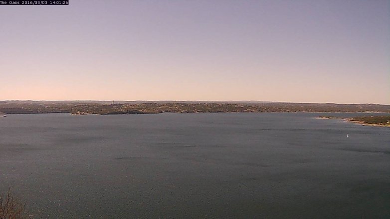 Lake Travis webcam, March 3, 2016 1:05 PM CT