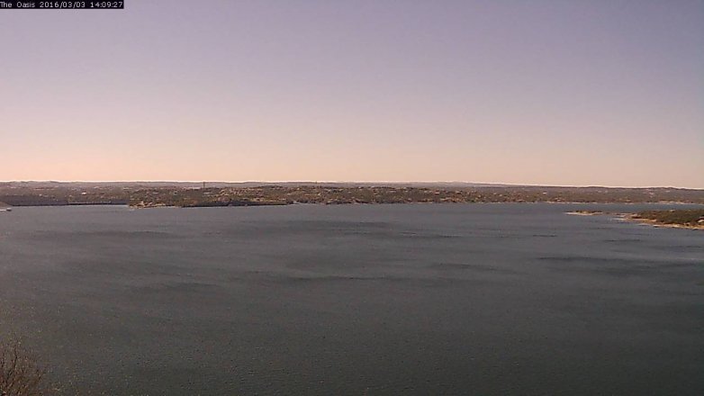 Lake Travis webcam, March 3, 2016 1:15 PM CT