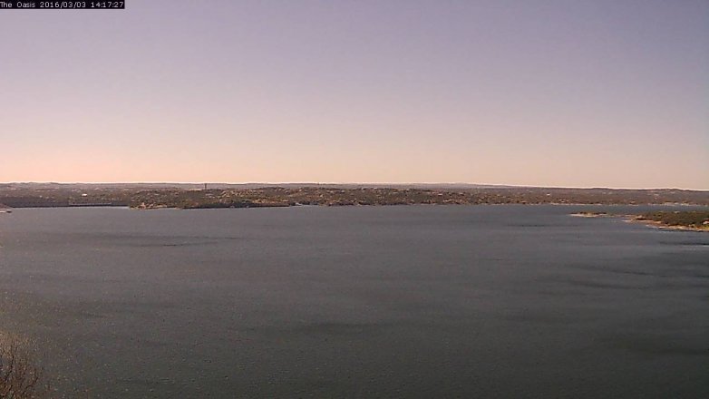 Lake Travis webcam, March 3, 2016 1:25 PM CT
