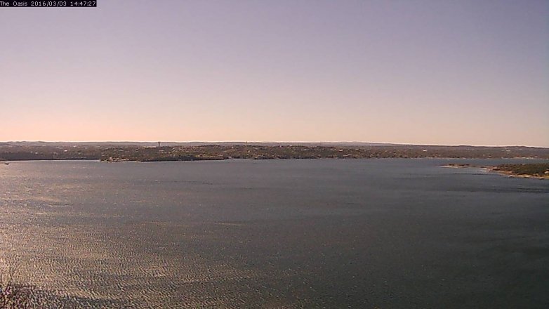 Lake Travis webcam, March 3, 2016 1:55 PM CT