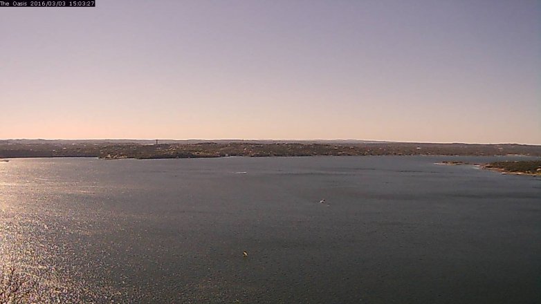Lake Travis webcam, March 3, 2016 2:10 PM CT