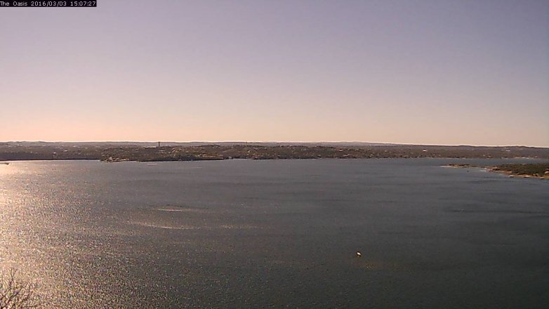 Lake Travis webcam, March 3, 2016 2:15 PM CT