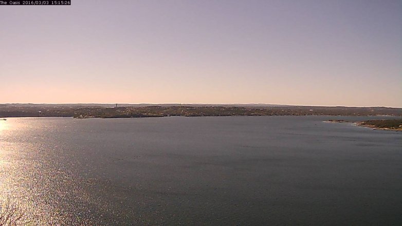 Lake Travis webcam, March 3, 2016 2:20 PM CT