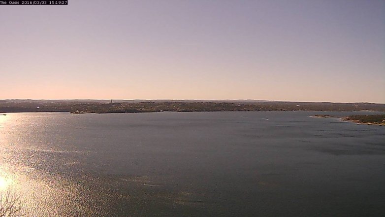 Lake Travis webcam, March 3, 2016 2:25 PM CT