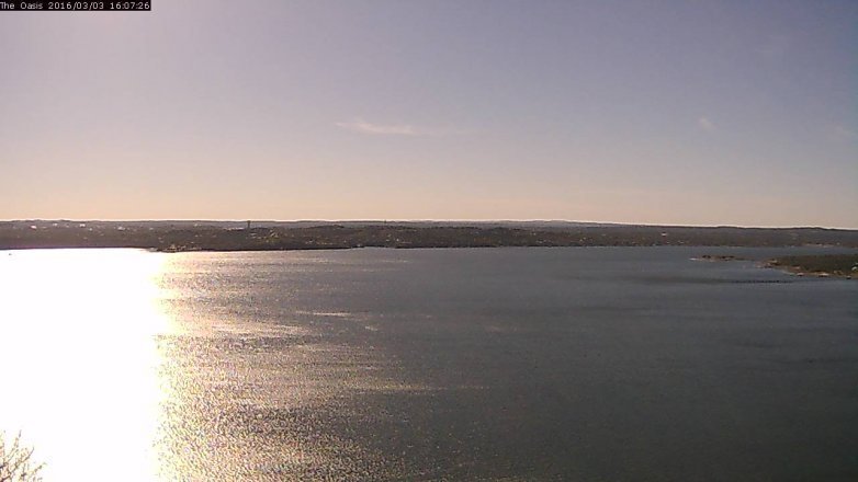 Lake Travis webcam, March 3, 2016 3:15 PM CT