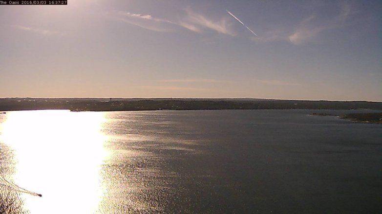 Lake Travis webcam, March 3, 2016 3:45 PM CT