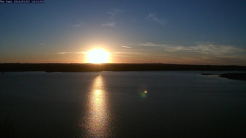 Lake Travis webcam, March 3, 2016 5:30 PM CT
