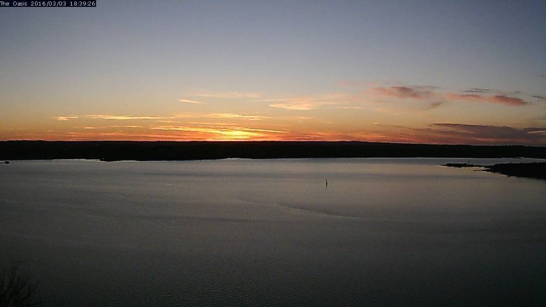 Lake Travis webcam, March 3, 2016 5:45 PM CT