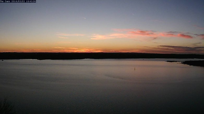 Lake Travis webcam, March 3, 2016 5:50 PM CT