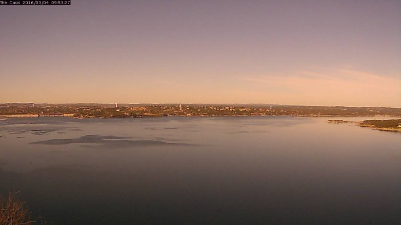 Lake Travis webcam, March 4, 2016 9:00 AM CT